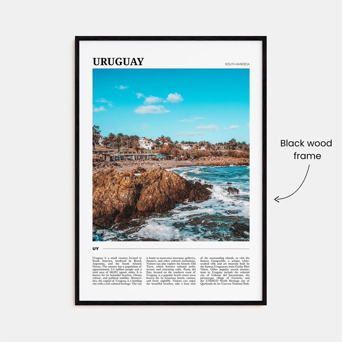 Uruguay Travel Poster, South America Wall Art - Image 2