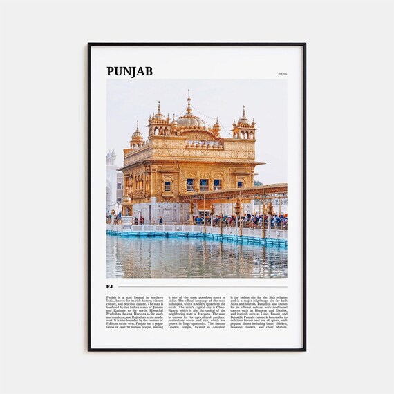 Punjab Travel Poster, India Travel Poster Art