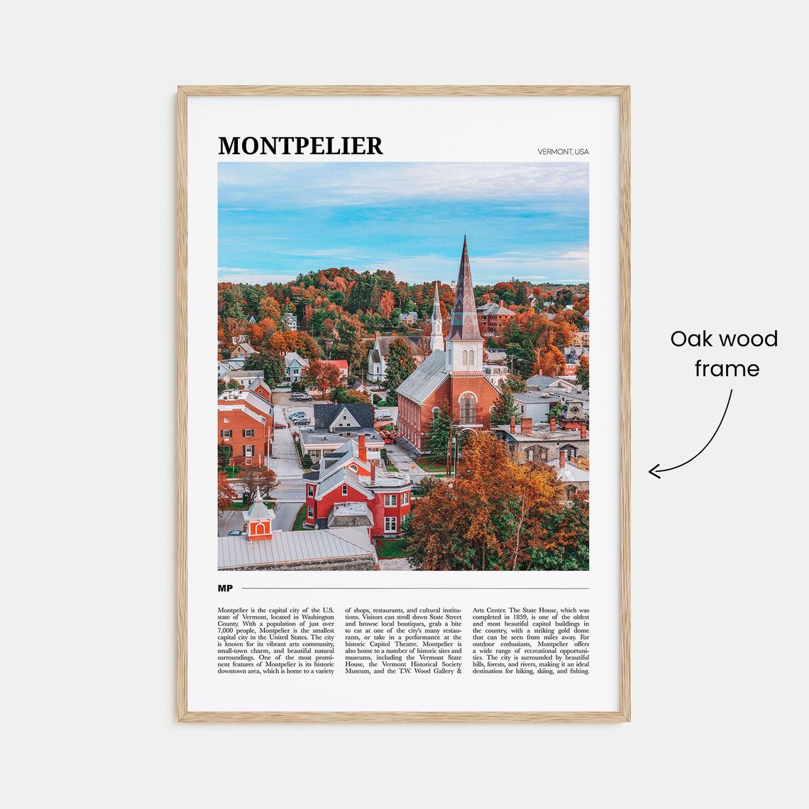 Montpelier Travel Poster, Vermont USA Art Print - Image 3
