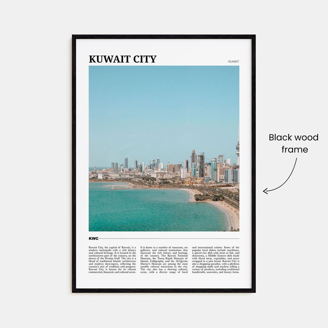 Kuwait City Travel Poster Kuwait City Wall Art Kuwait City Poster Print Kuwait City Photo Kuwait City Decor Kuwait - Image 2