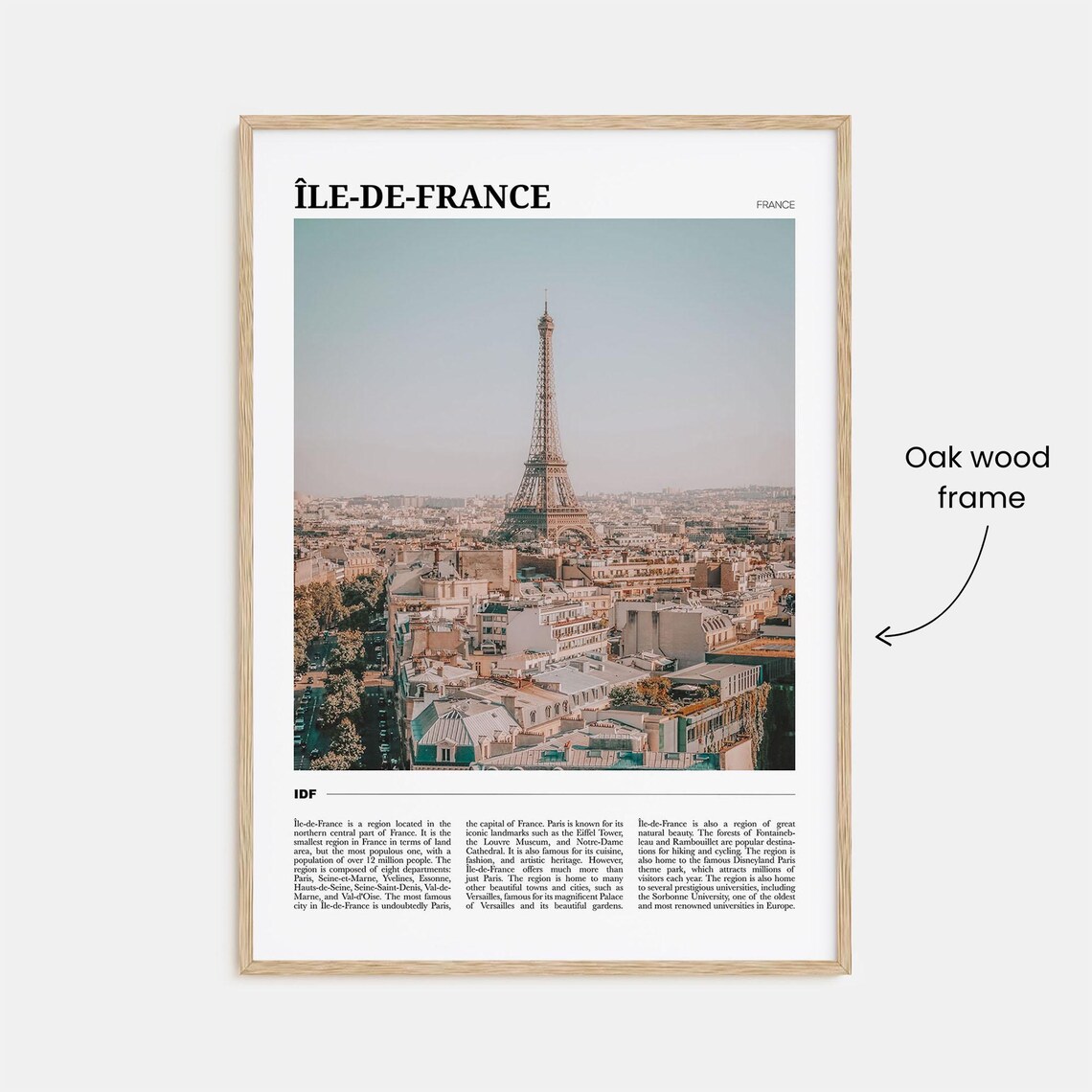 Ile-de-France France Romantic Eiffel Tower Paris View Poster - Image 3