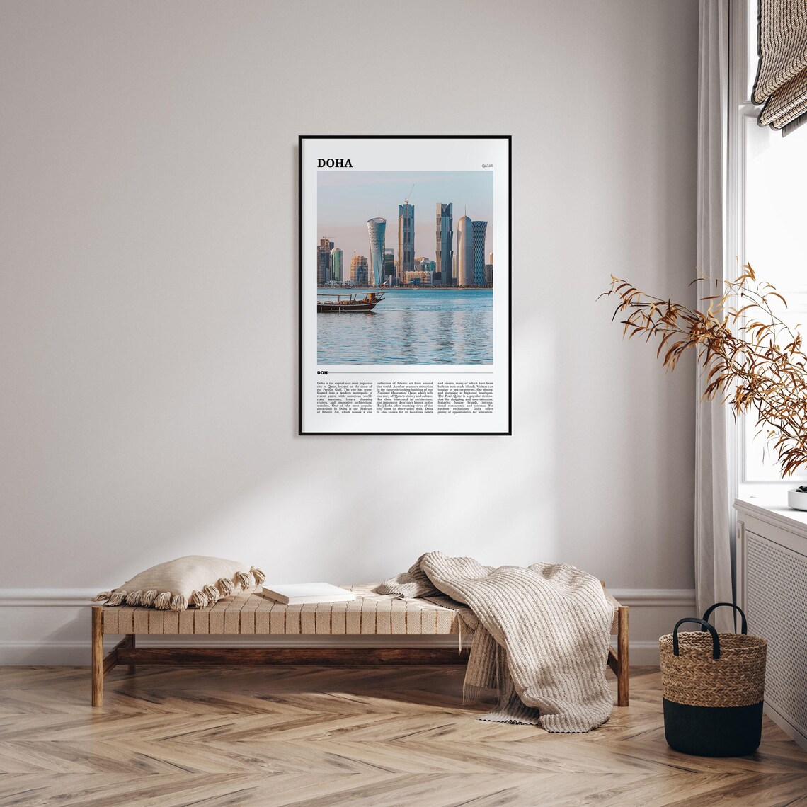 Doha Travel Poster, Qatar Travel Poster Print - Image 4
