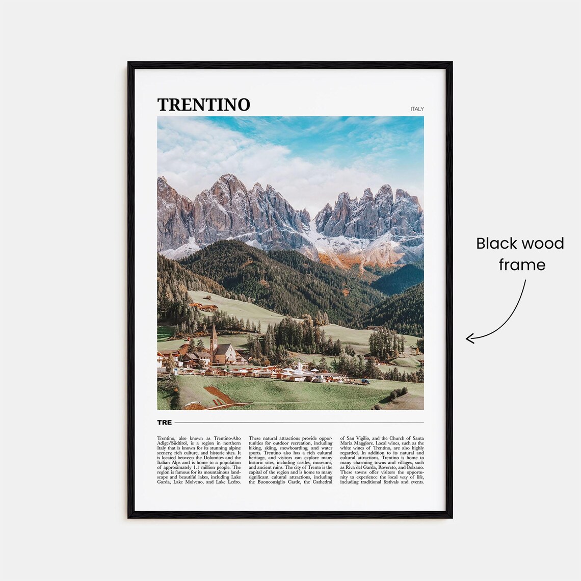 Trentino Travel Poster No 2, Italy Art Print - Image 2
