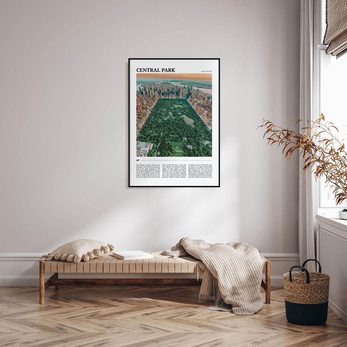 Central Park New York City Aerial Green Oasis Travel Poster Series - Image 4