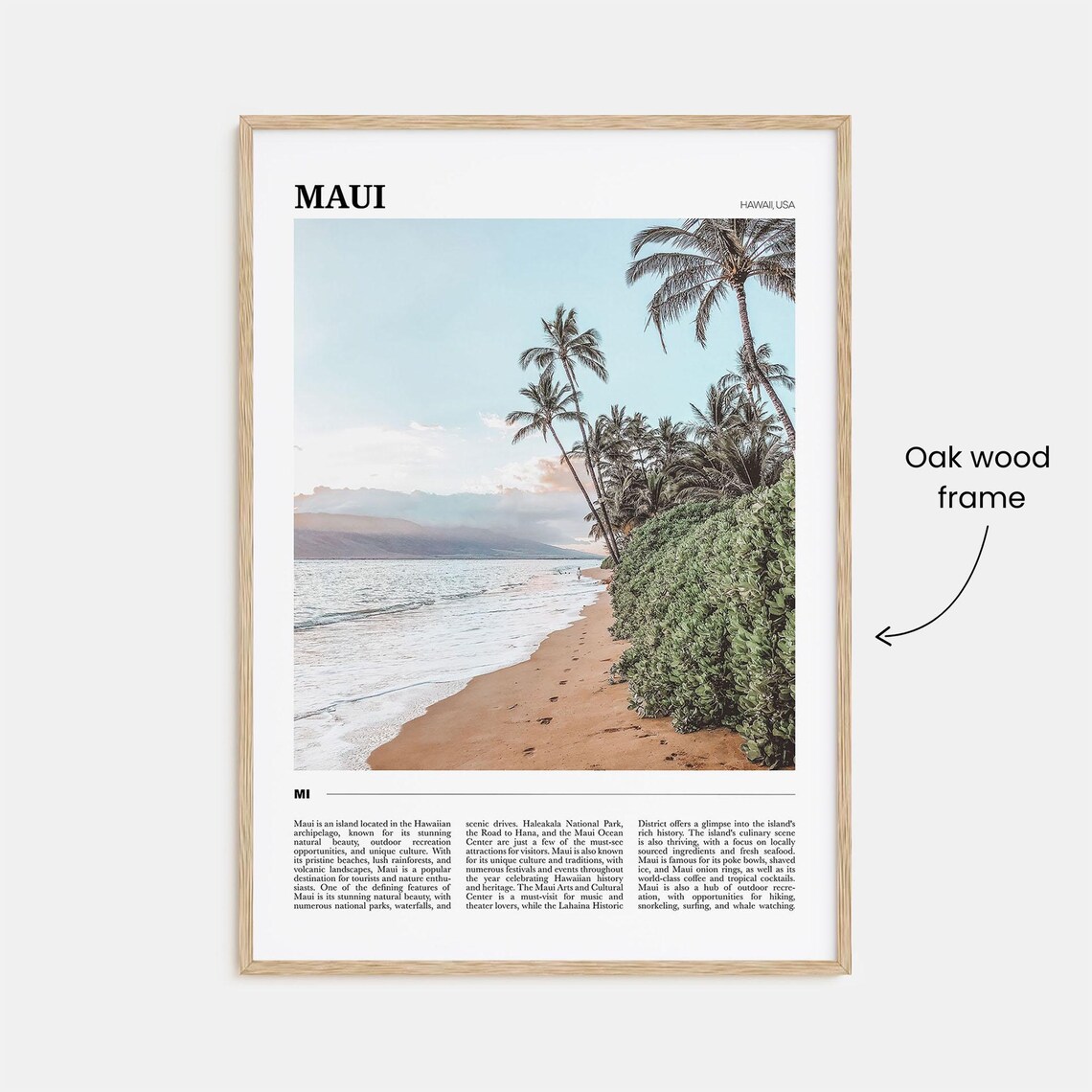 Maui Travel Poster, Hawaii USA Landscape Art Print - Image 3