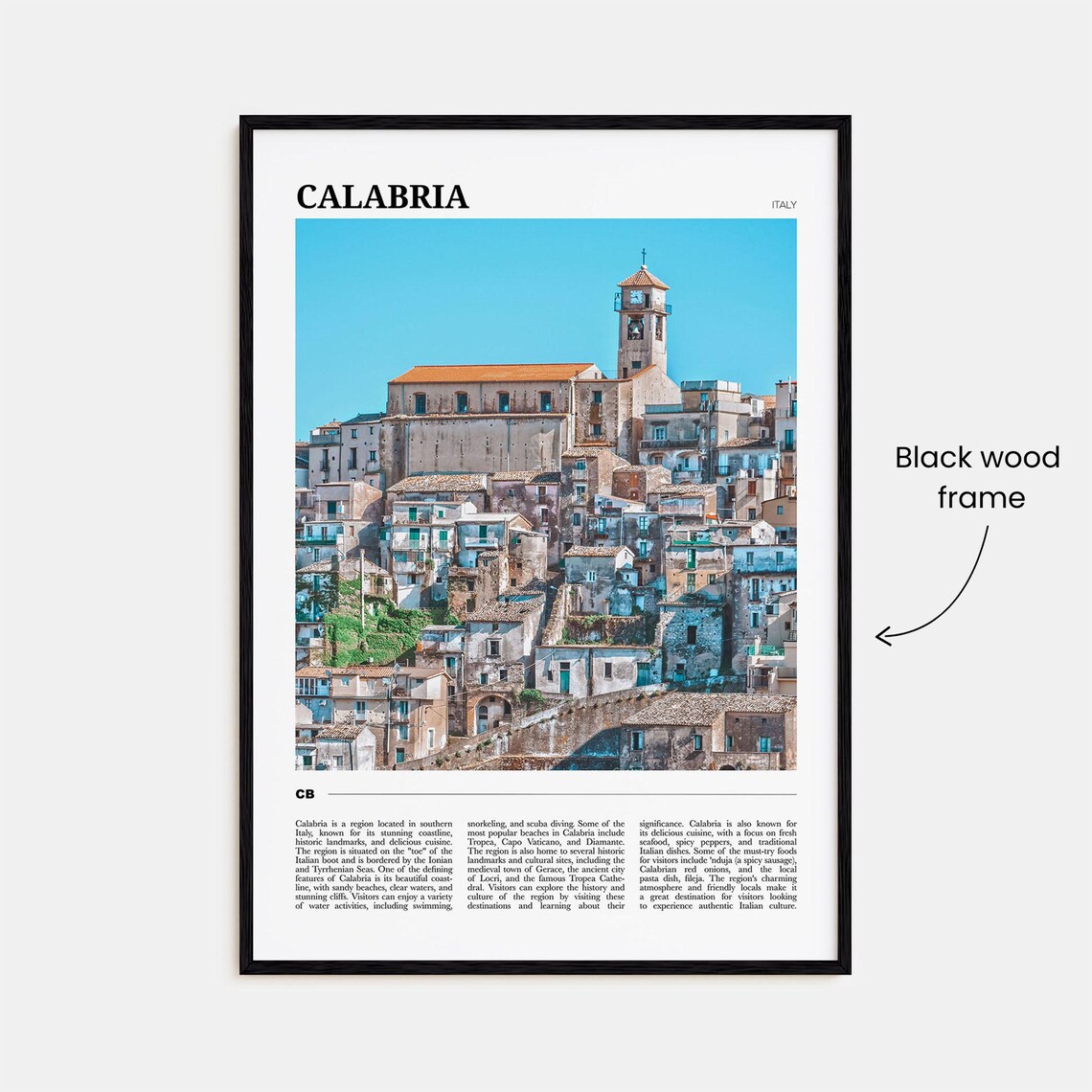 Calabria Travel Poster No 2, Italy Travel Poster - Image 2