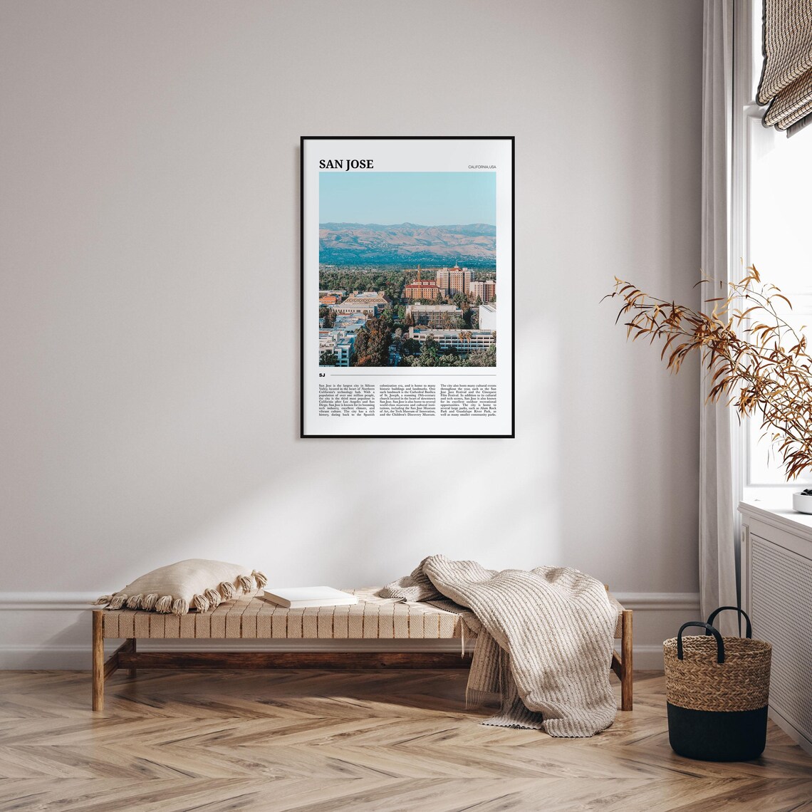 San Jose Travel Poster, California Wall Art Print - Image 4