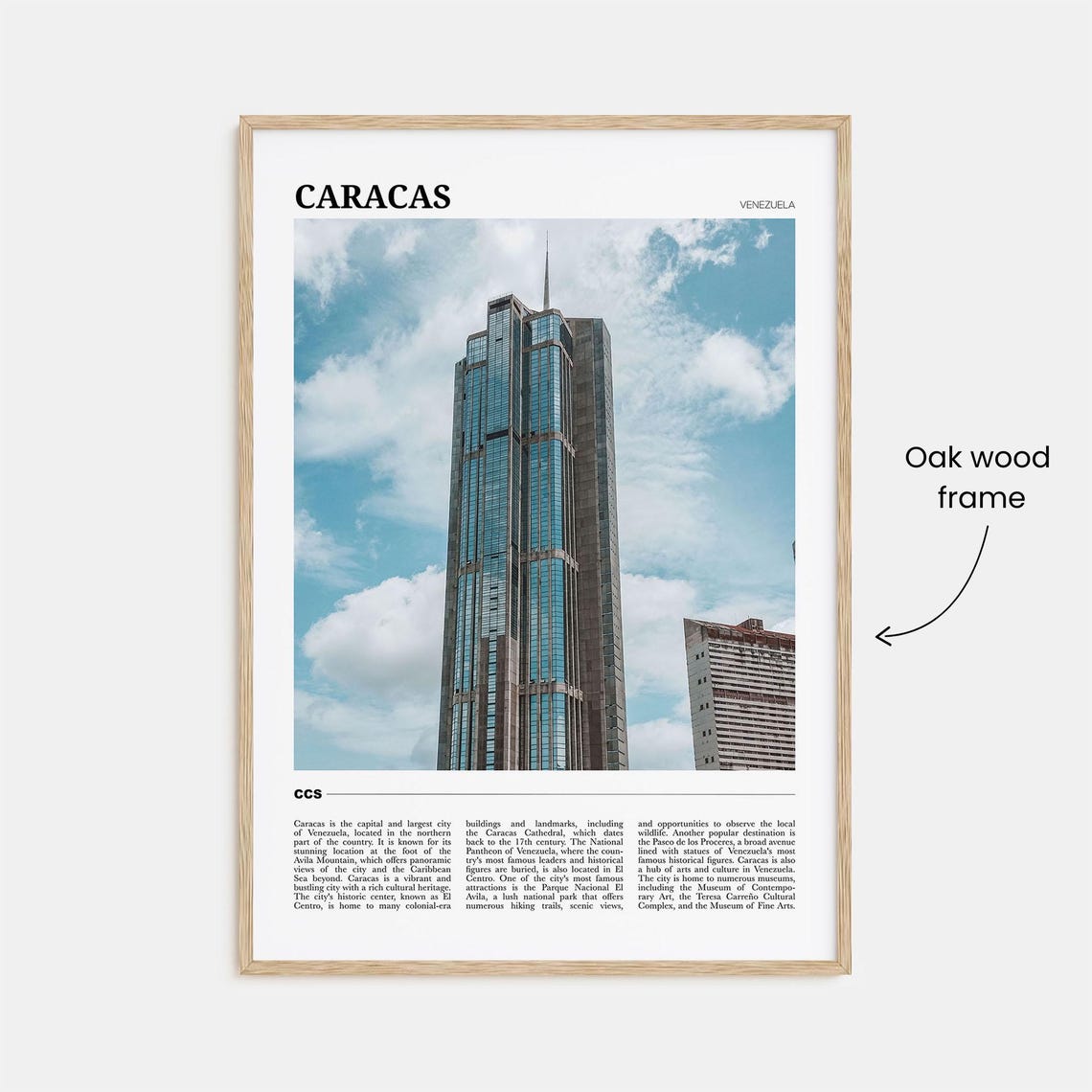 Caracas Travel Poster No 4 Caracas Wall Art Caracas Poster Print Caracas Photo Caracas Decor Venezuela - Image 3