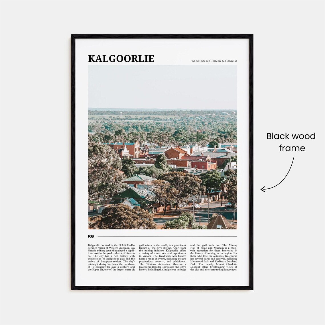 Kalgoorlie Australia Goldfields Town Travel Photography Poster - Image 2