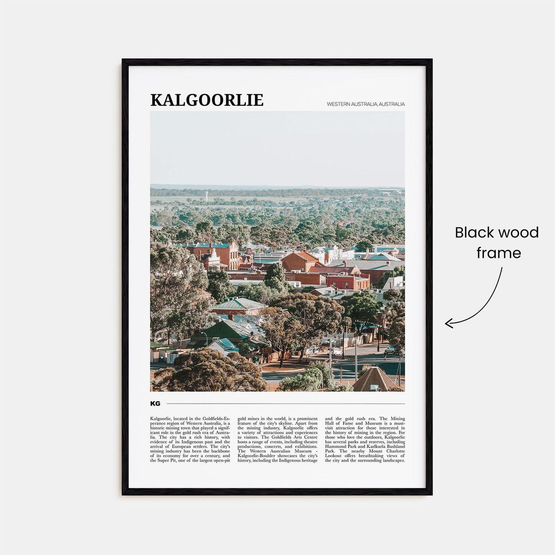 Kalgoorlie Travel Poster Kalgoorlie Wall Art Kalgoorlie Poster Print Kalgoorlie Photo Kalgoorlie Decor Western Australia Australia - Image 2