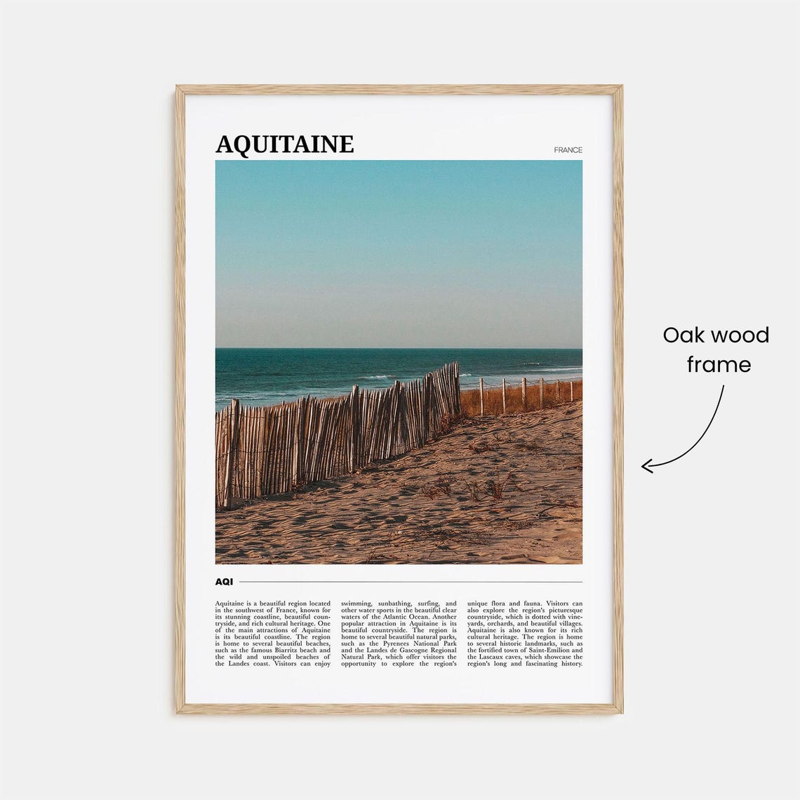 Aquitaine Travel Poster Aquitaine Wall Art Aquitaine Poster Print Aquitaine Photo Aquitaine Decor France - Image 3