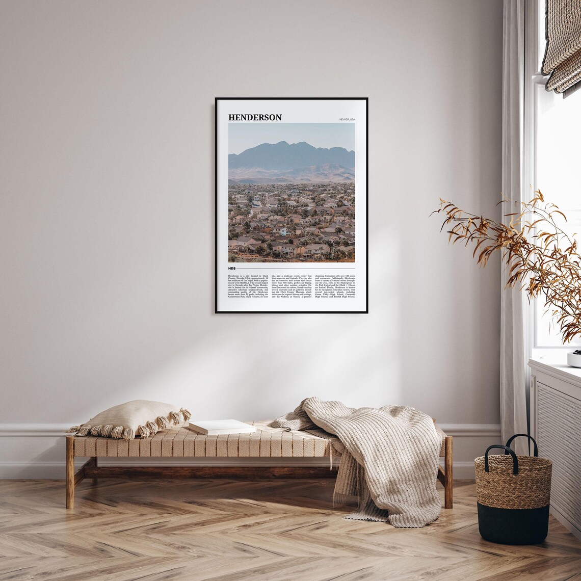 Henderson Nevada USA Southwest Desert City Mountain View Poster - Image 4