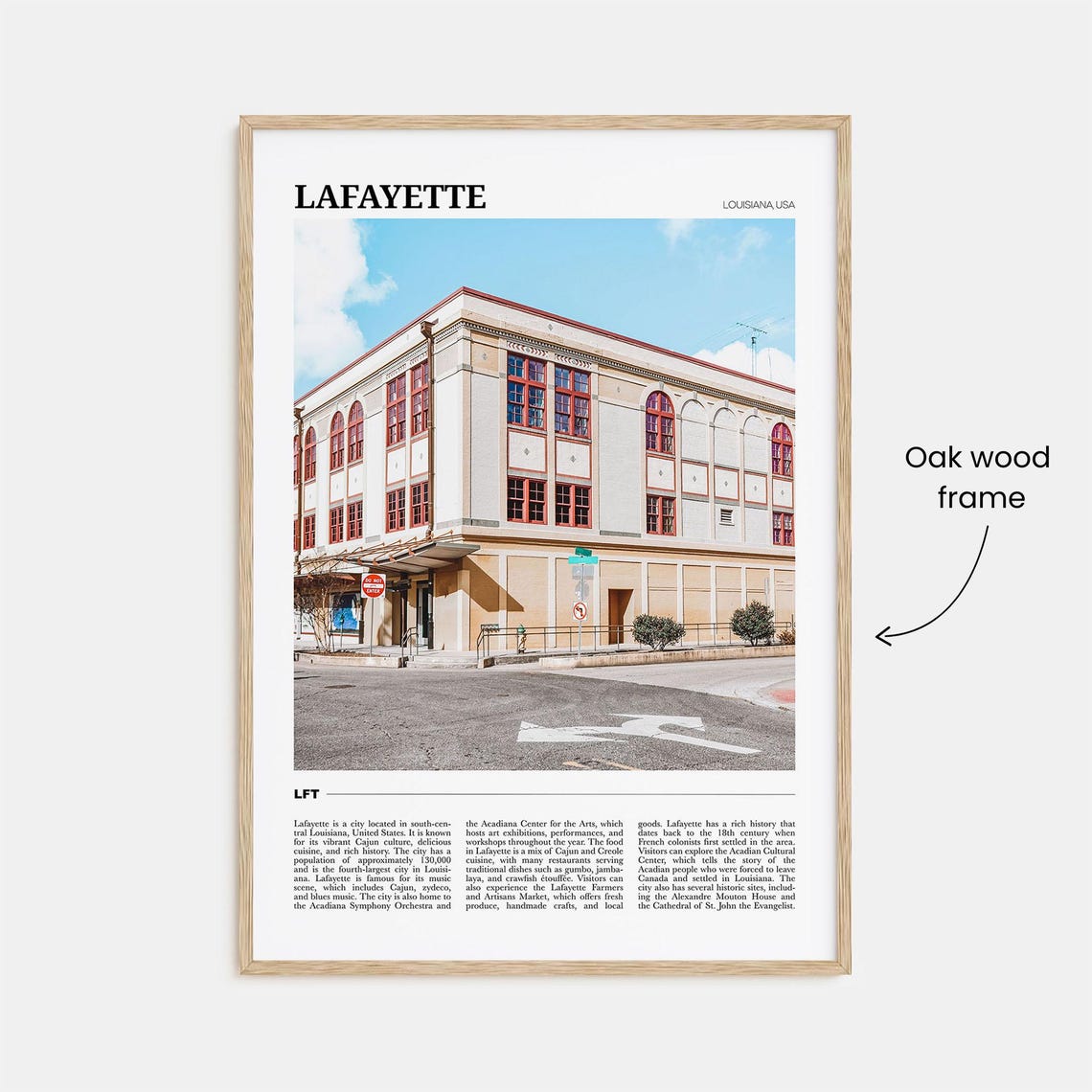 Lafayette Louisiana Historic Downtown Travel Photography Poster - Image 3