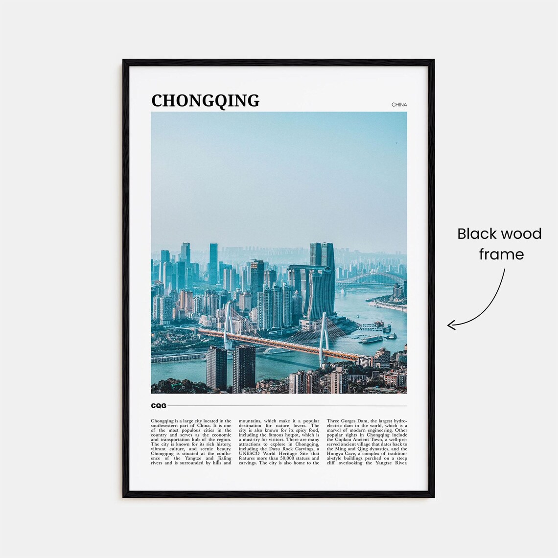 Chongqing Travel Poster, China City Wall Art - Image 2