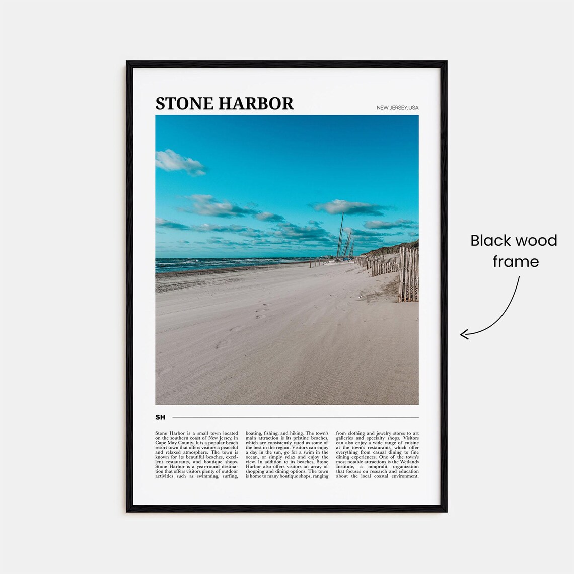 Stone Harbor Travel Poster, New Jersey Travel Poster - Image 2