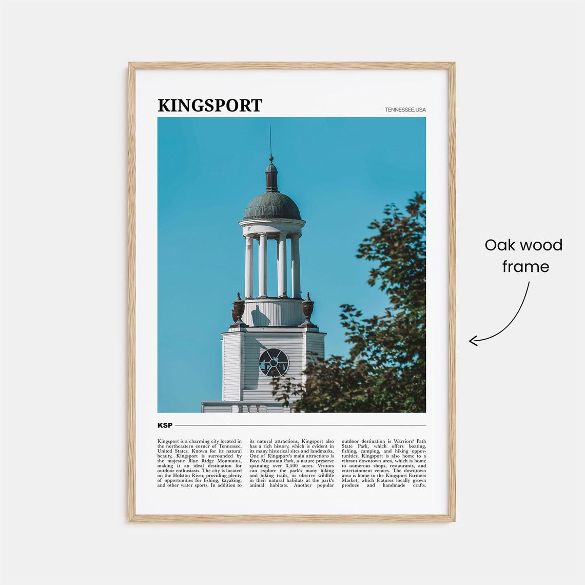 Kingsport Travel Poster Kingsport Wall Art Kingsport Poster Print Kingsport Photo Kingsport Decor Tennessee Usa - Image 3
