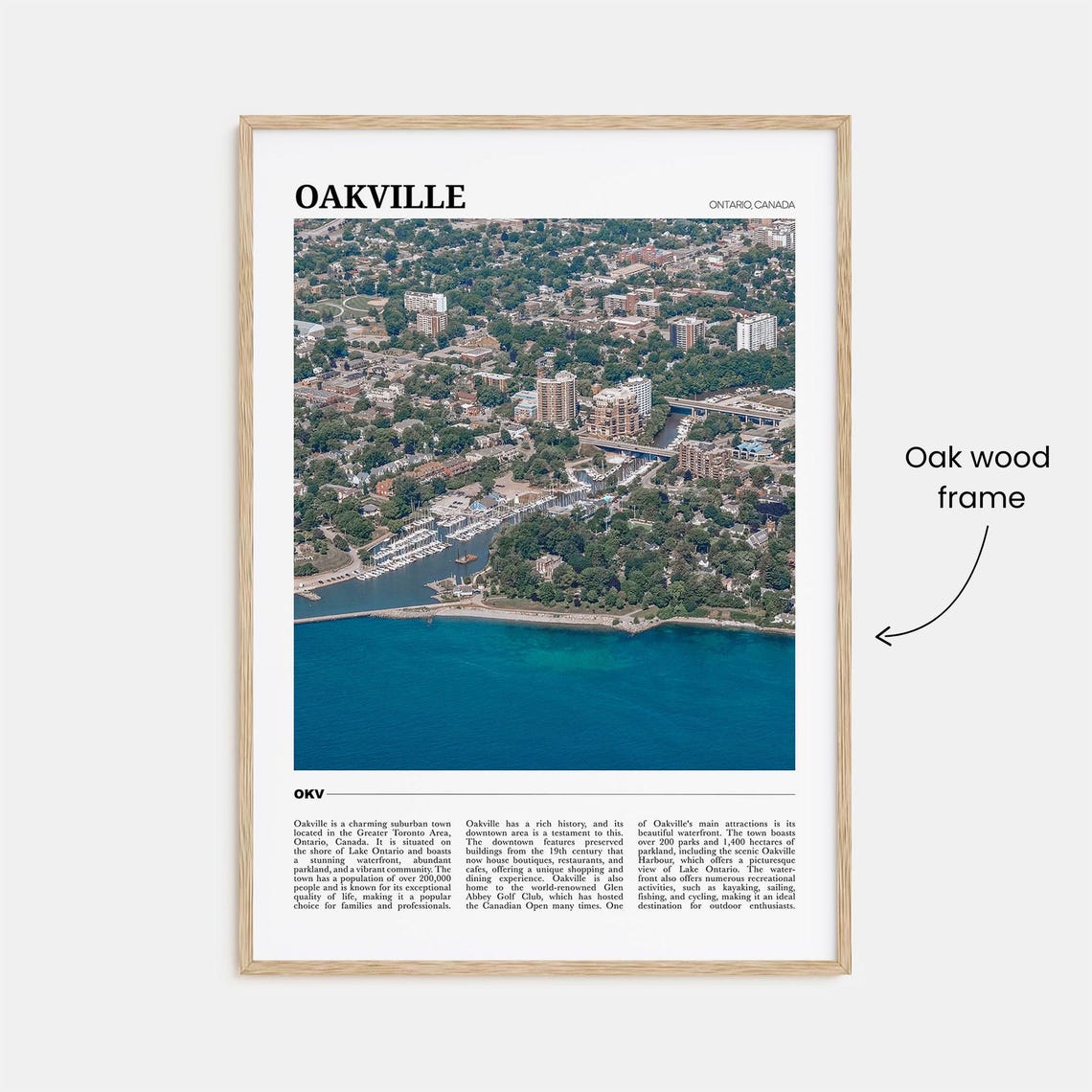 Oakville Travel Poster Oakville Wall Art Oakville Poster Print Oakville Photo Oakville Decor Ontario Canada - Image 3