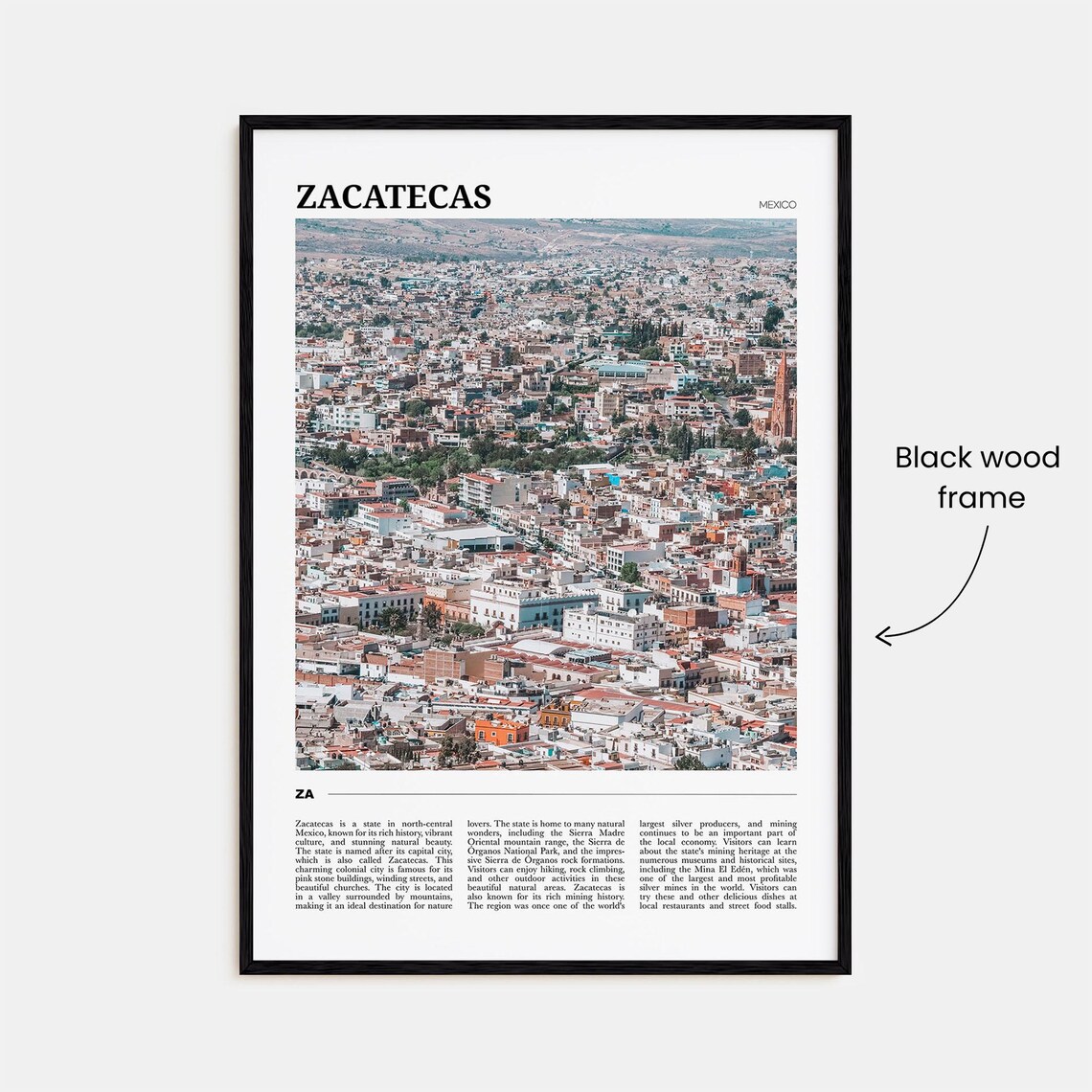 Zacatecas Travel Poster, Mexico Art Print - Image 2