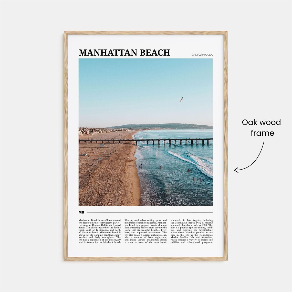 Manhattan Beach Travel Poster, California USA - Image 3