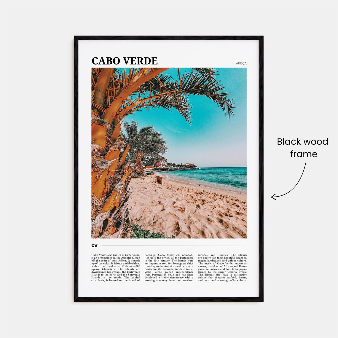 Cabo Verde Travel Poster, African Wall Art Print - Image 2