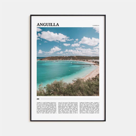 Anguilla Travel Poster Anguilla Wall Art Anguilla Poster Print Anguilla Photo Anguilla Decor Caribbean