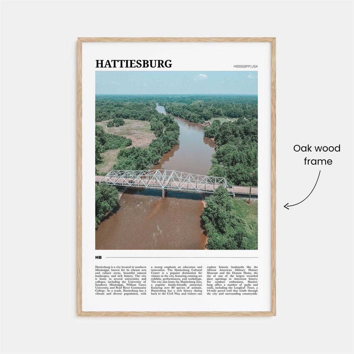 Hattiesburg Travel Poster Hattiesburg Wall Art Hattiesburg Poster Print Hattiesburg Photo Hattiesburg Decor Mississippi Usa - Image 3
