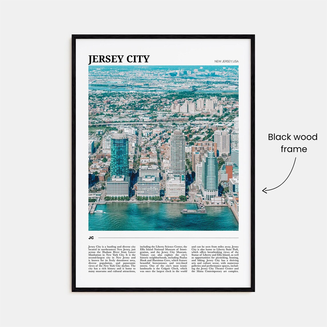 Jersey City Travel Poster, New Jersey Wall Art - Image 2