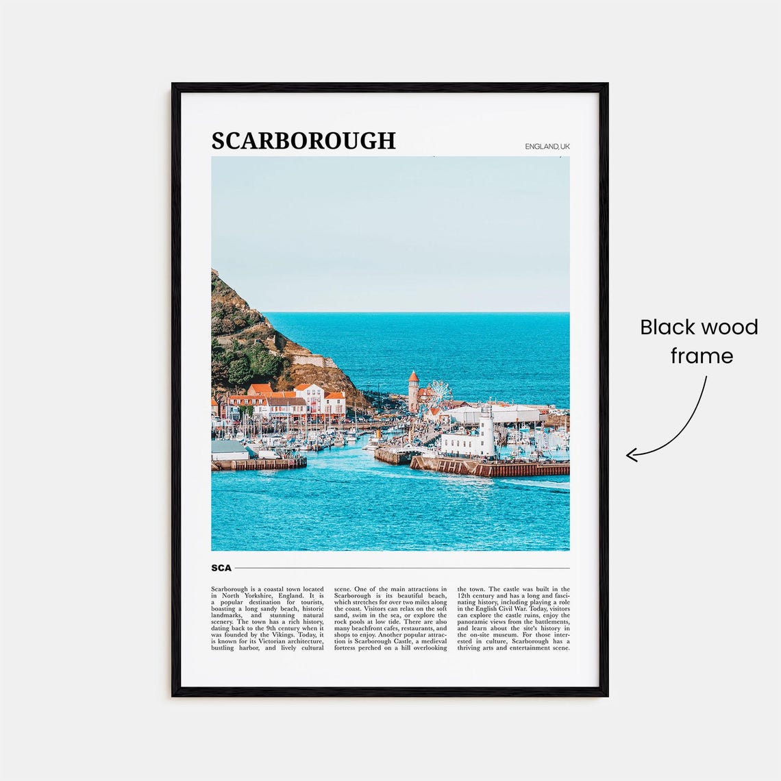 Scarborough Travel Poster Scarborough Wall Art Scarborough Poster Print Scarborough Photo Scarborough Decor England Uk - Image 2