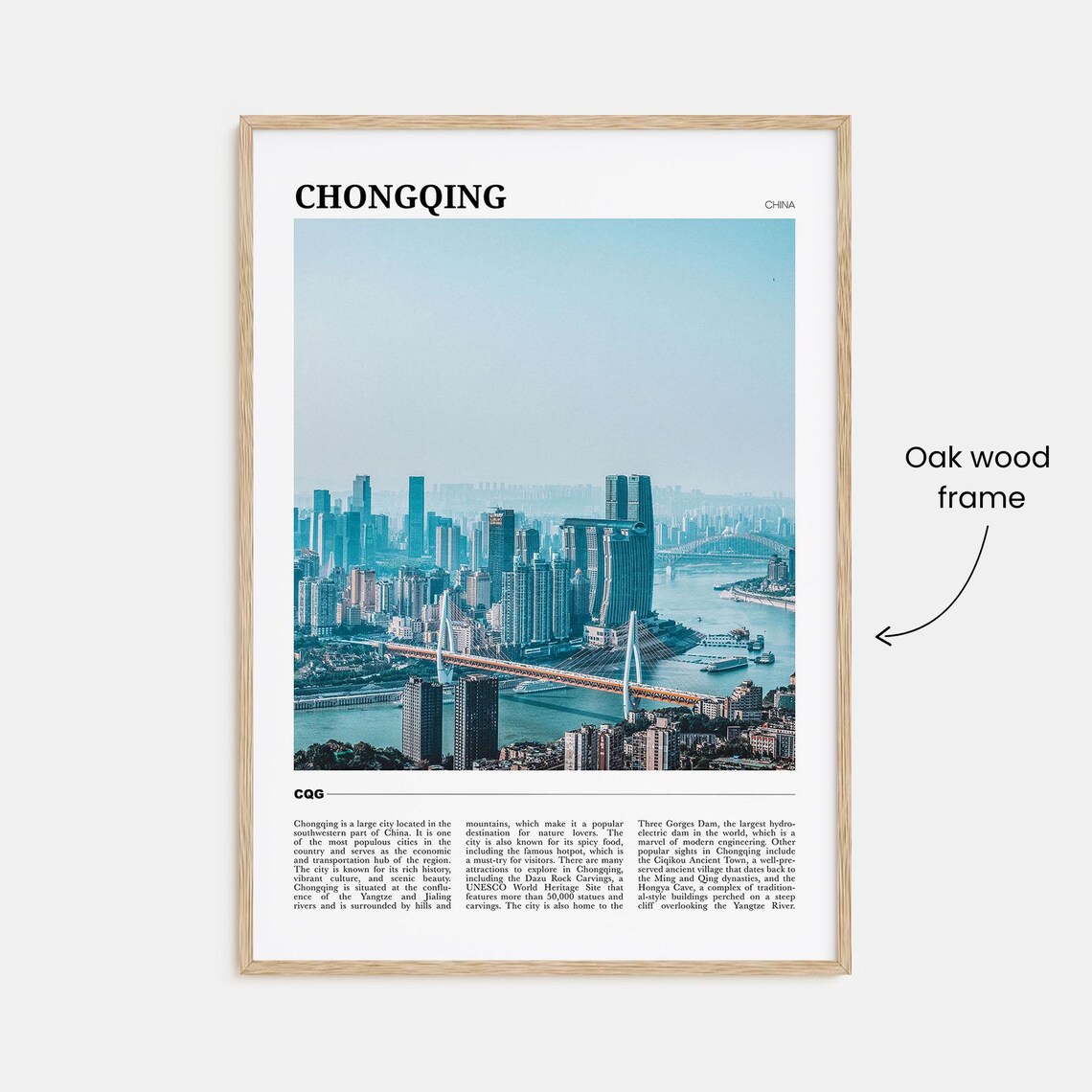 Chongqing Travel Poster, China City Wall Art - Image 3