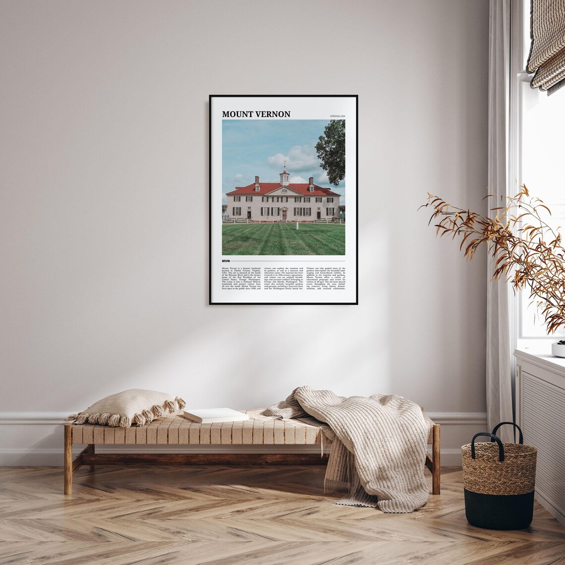 Mount Vernon Travel Poster, Virginia Wall Art Print - Image 4
