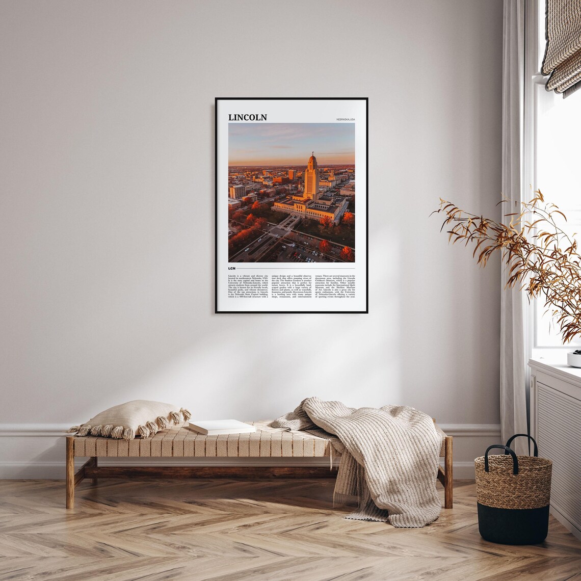 Lincoln Travel Poster, Nebraska USA Art Print - Image 4