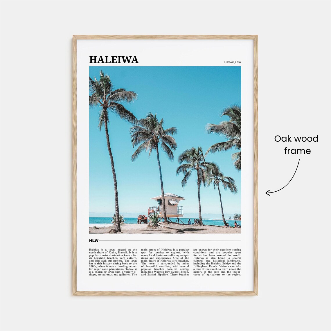 Haleiwa Travel Poster, Hawaii USA Art Print - Image 3