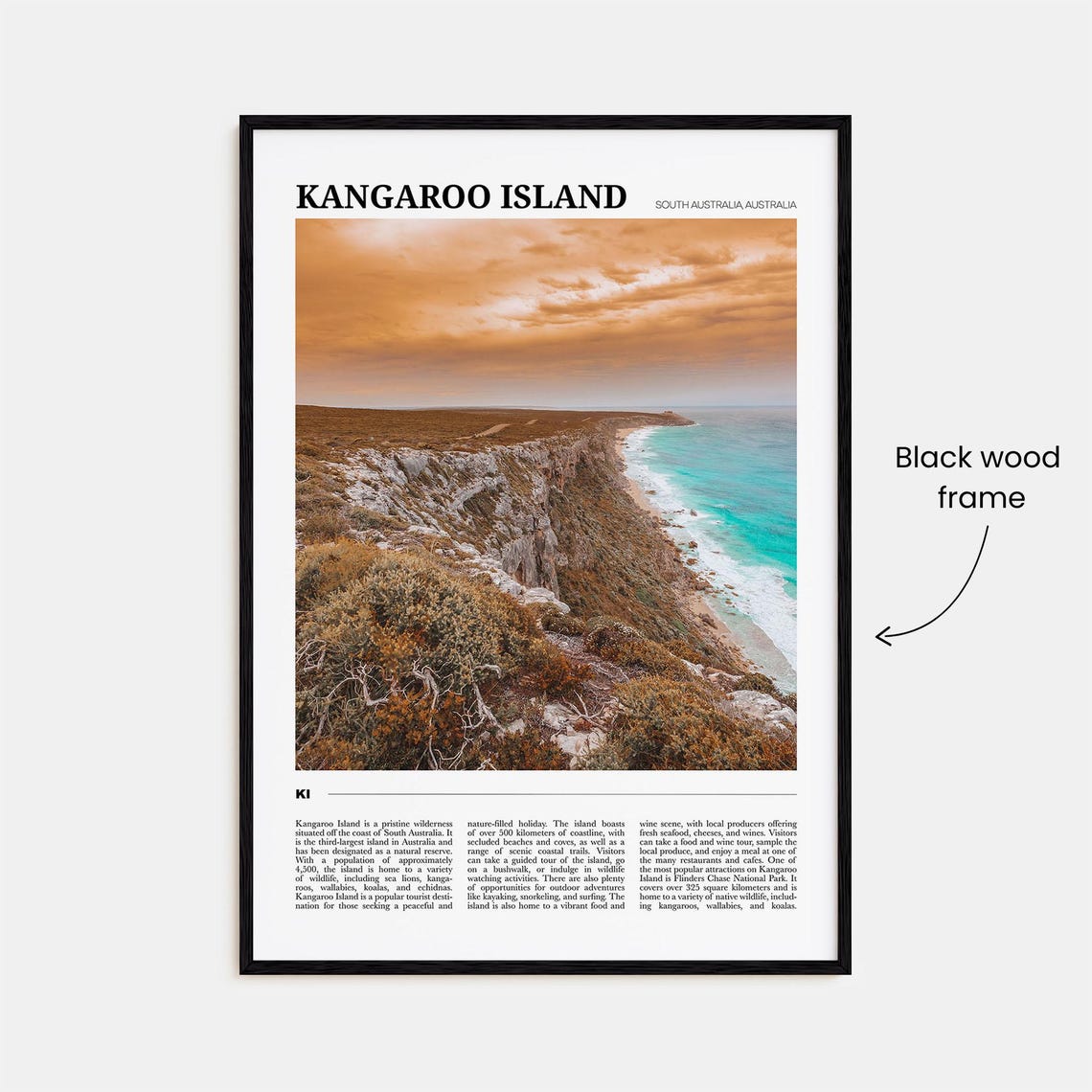 Kangaroo Island Australia Coastal Cliffs Travel Photography Poster - Image 2