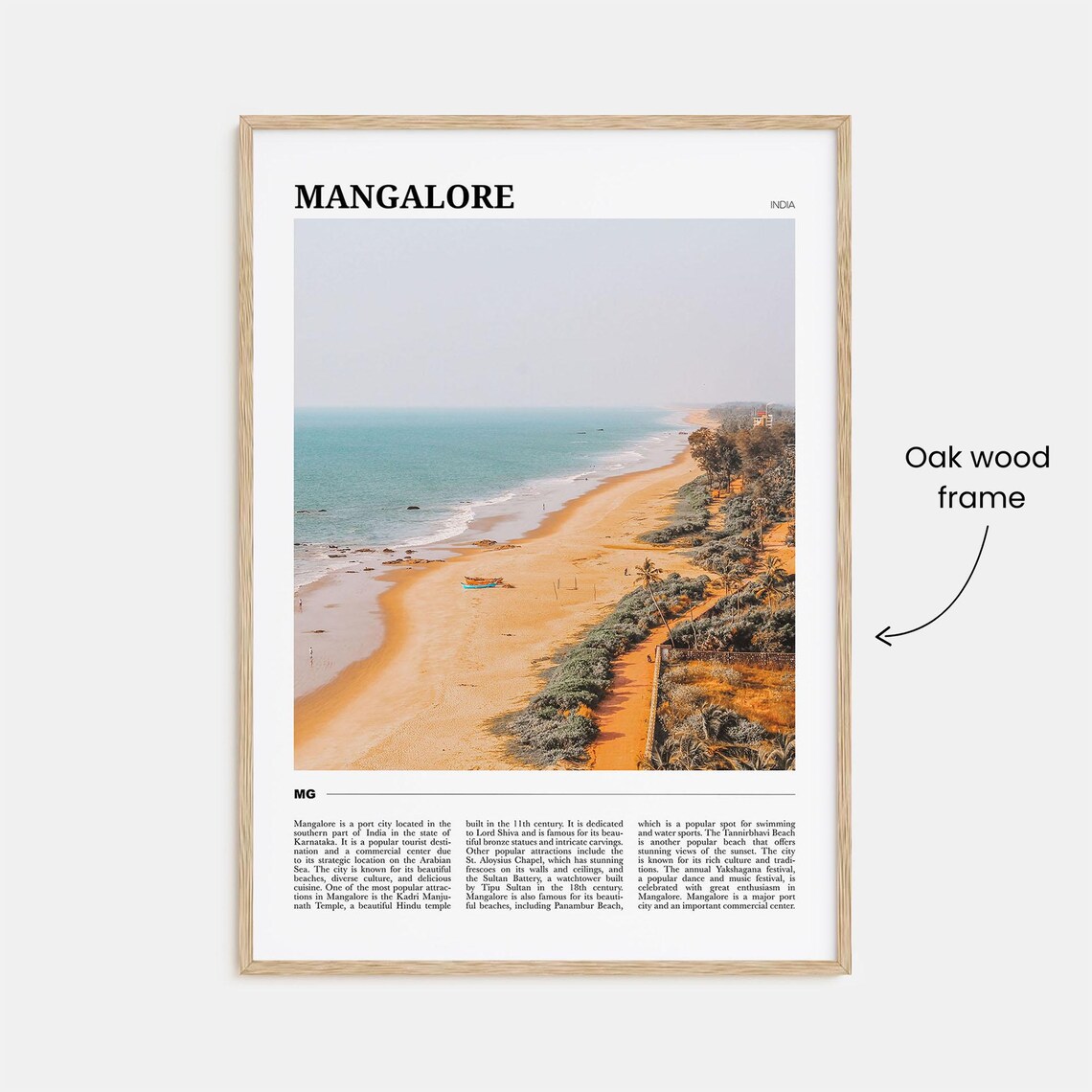 Mangalore Travel Poster, India Wall Art Print - Image 3