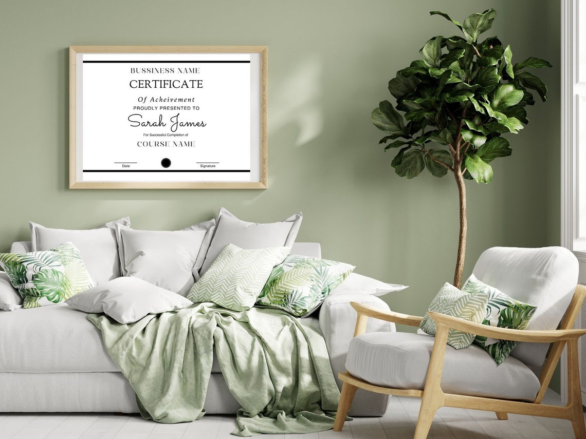 Editable Training Certificate Template Course Completion Print - Image 6