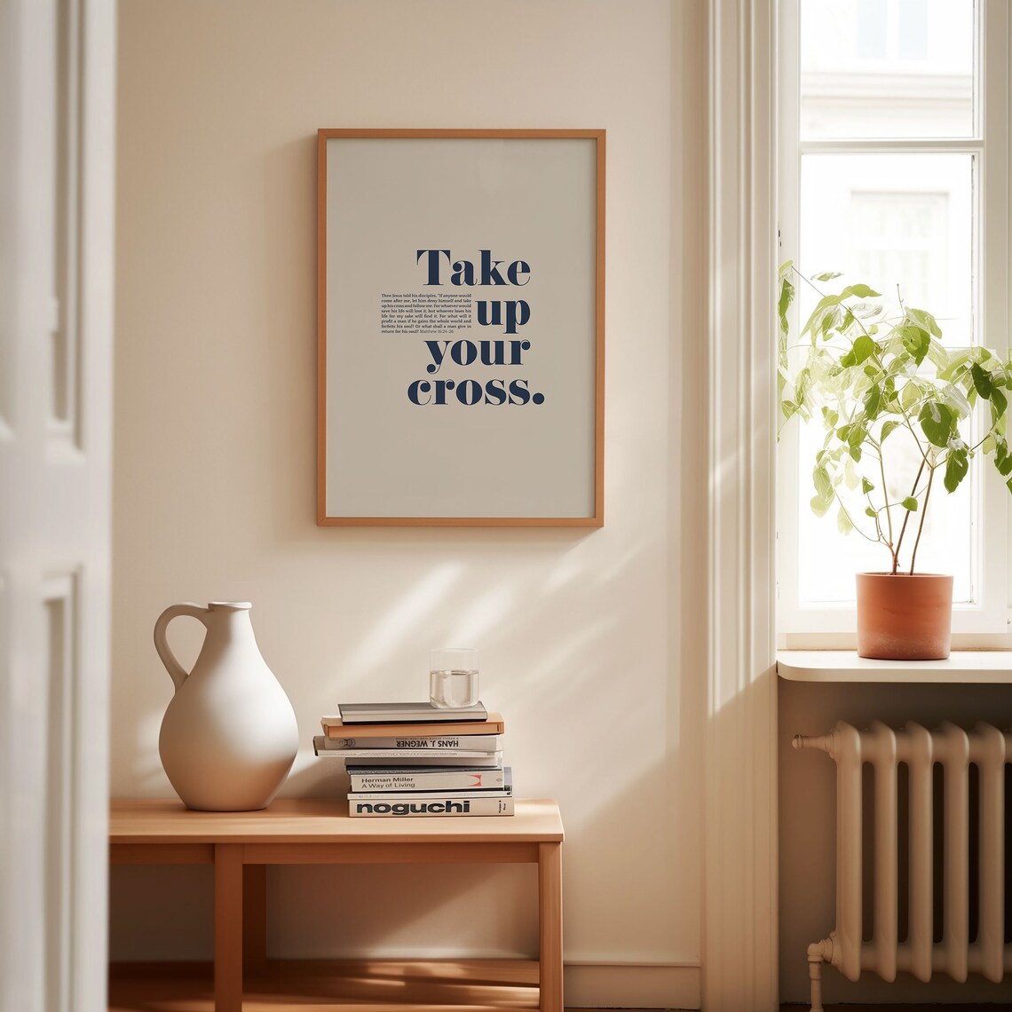 Take Up Your Cross Matthew 16 Scripture Art Print - Image 3