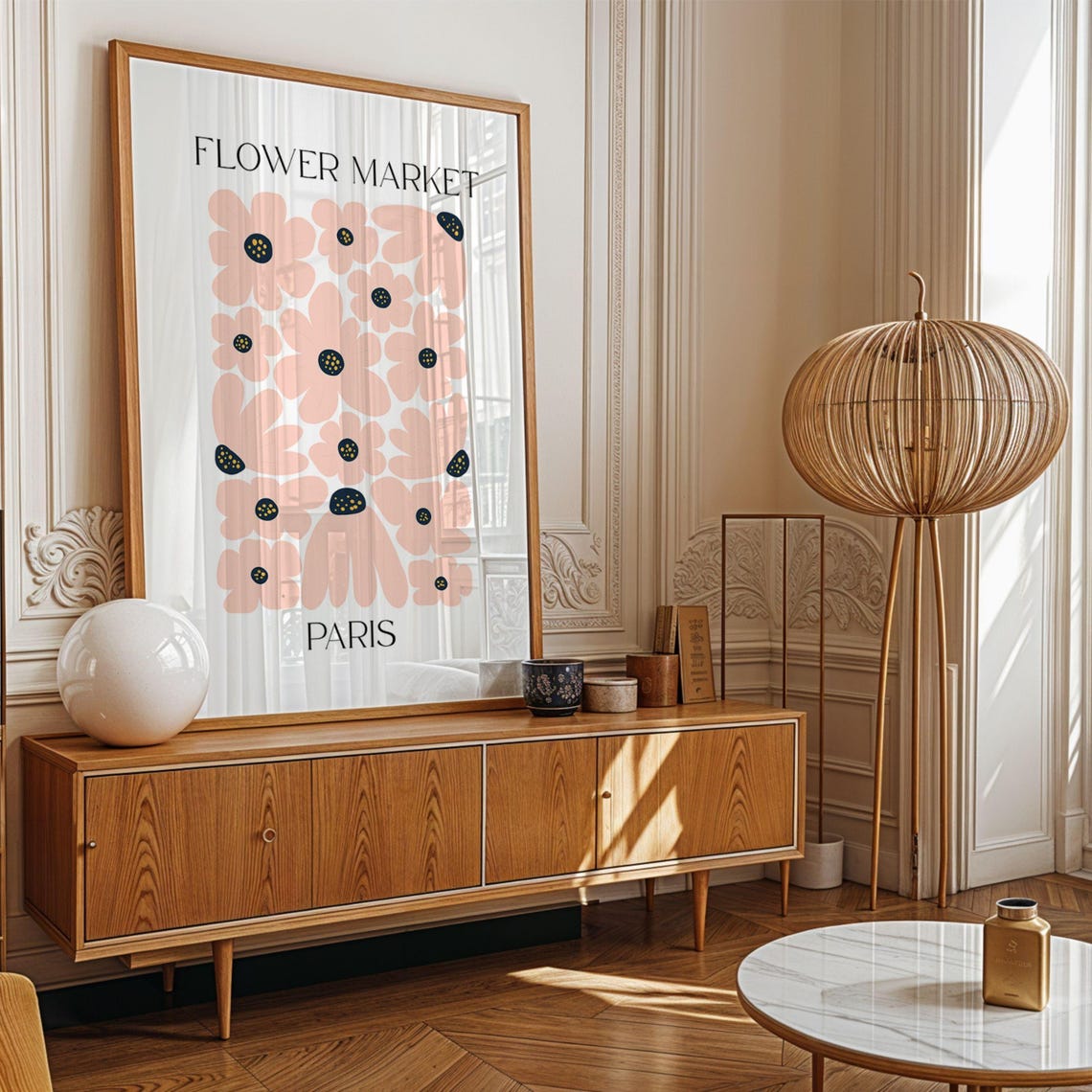 Paris Flower Market Botanical Art, Matisse Style - Image 2