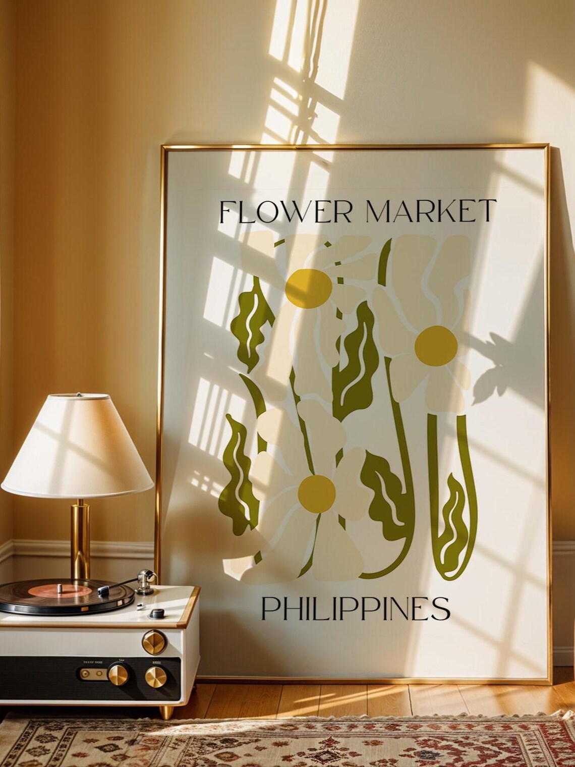 Philippines Flower Market, Matisse Style Art Print - Image 2