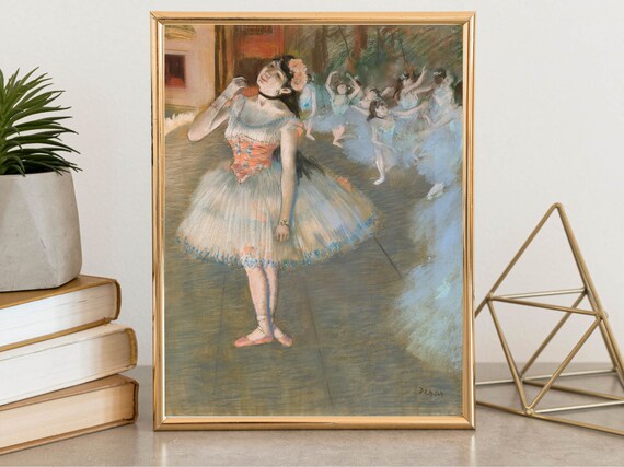The Star Painting By Edgar Degas Wall Art Famous Portrait Print Classic Fine Art French Art Vintage Wall Art Art