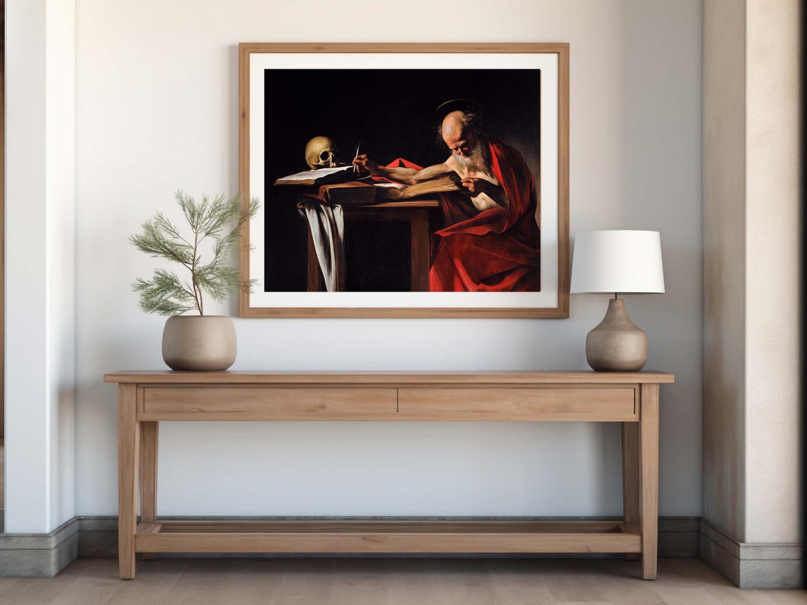 Caravaggio Saint Jerome Writing Baroque Masterpiece Art Poster - Image 5
