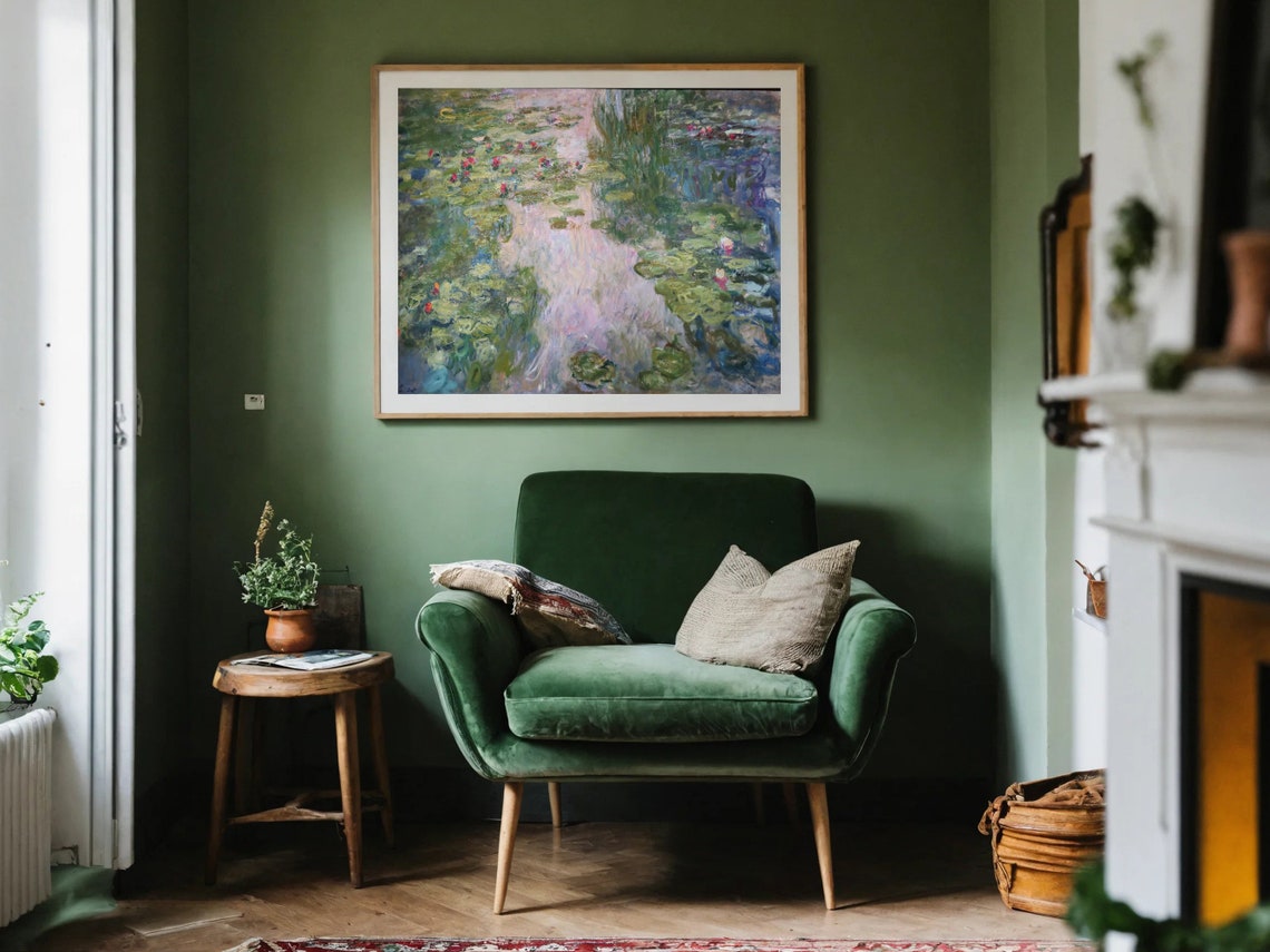 Monet Water Lilies Serene Pond Impressionist Masterpiece Poster - Image 6