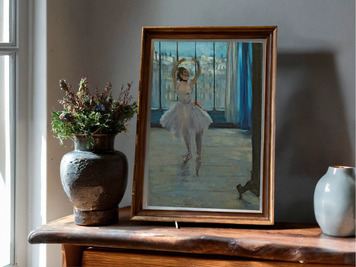 Edgar Degas Dancer in Front of a Window Ballerina Ballet Poster - Image 2