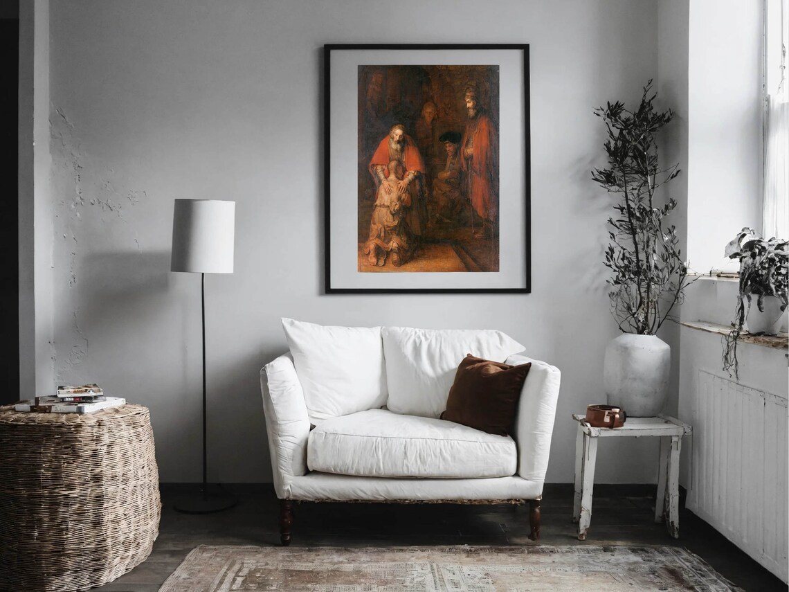 Return Of The Prodigal Son, Rembrandt Art Print - Image 3