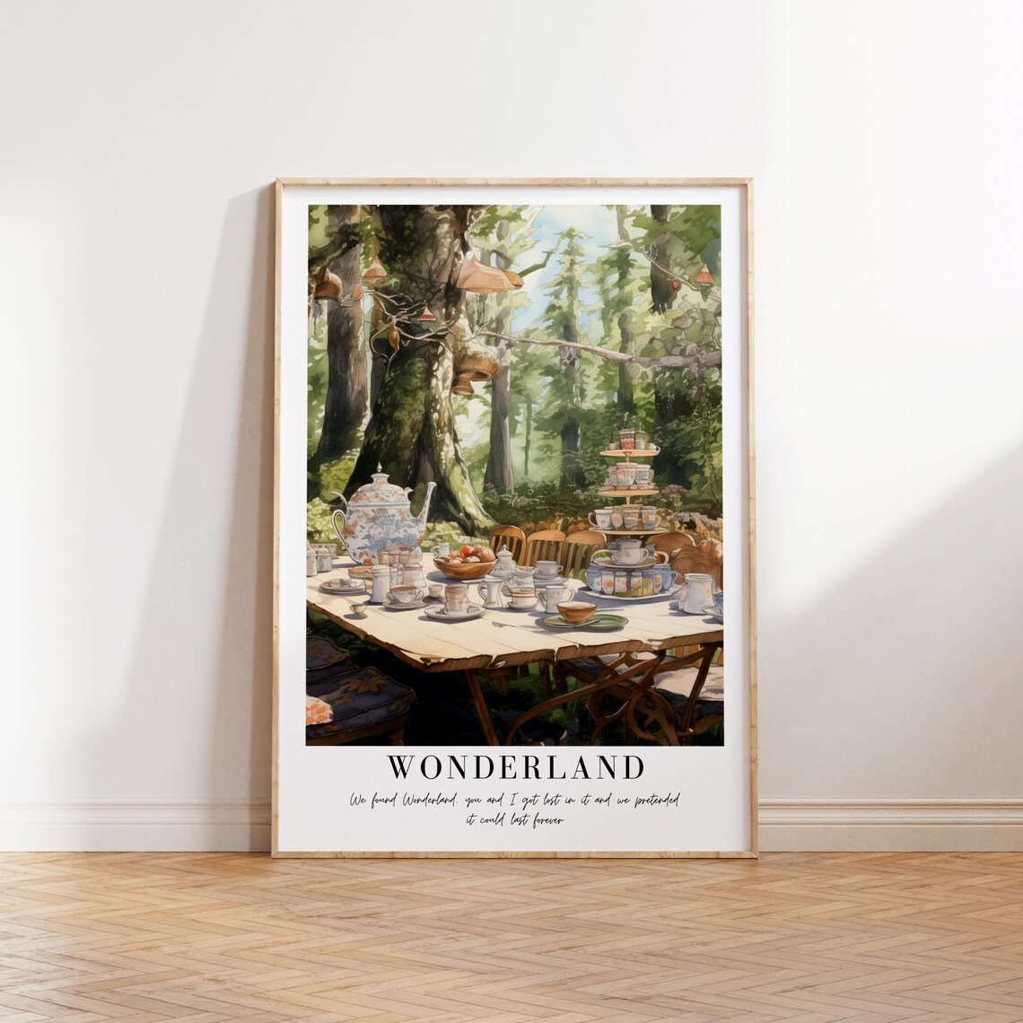Wonderland Taylor Swift Mad Hatter Forest Tea Party Lyric Poster - Image 2