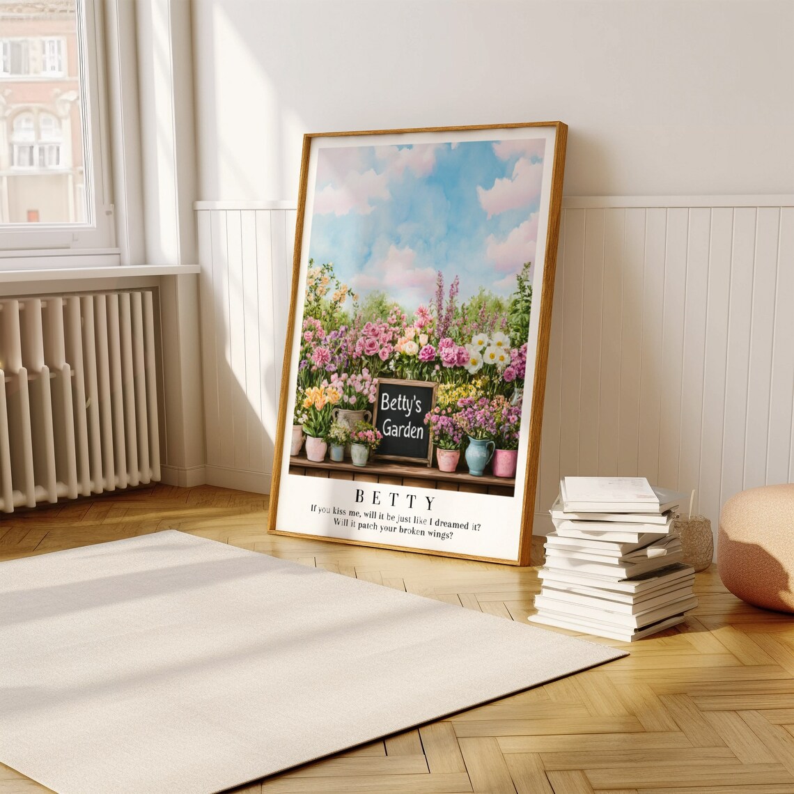 Betty Taylor Swift Flower Garden Market Watercolor Lyric Poster - Image 3