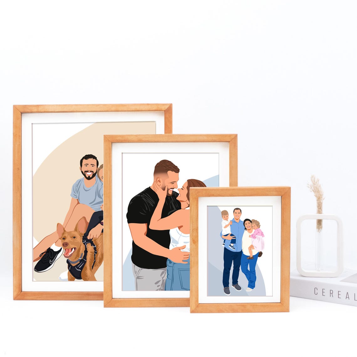 Portraits Handmade Walnut Frame Add-On