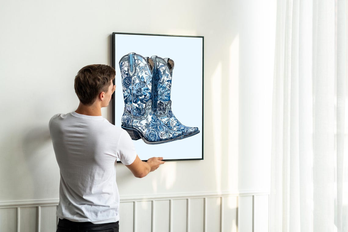 Western Cowgirl, Retro Vintage Wall Art Print - Image 6