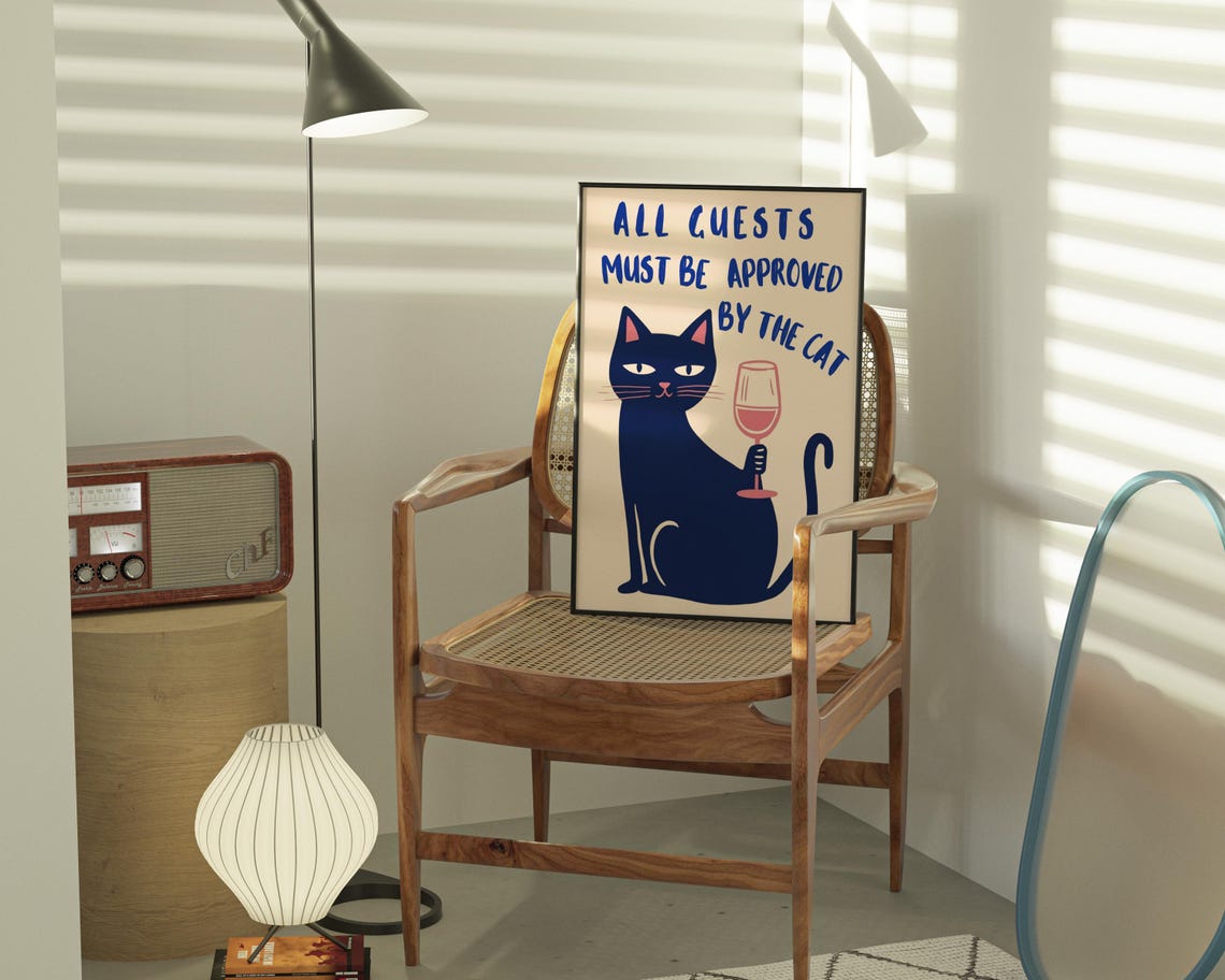 Cat Lover Gift Funny Quote, Poster Print - Image 3