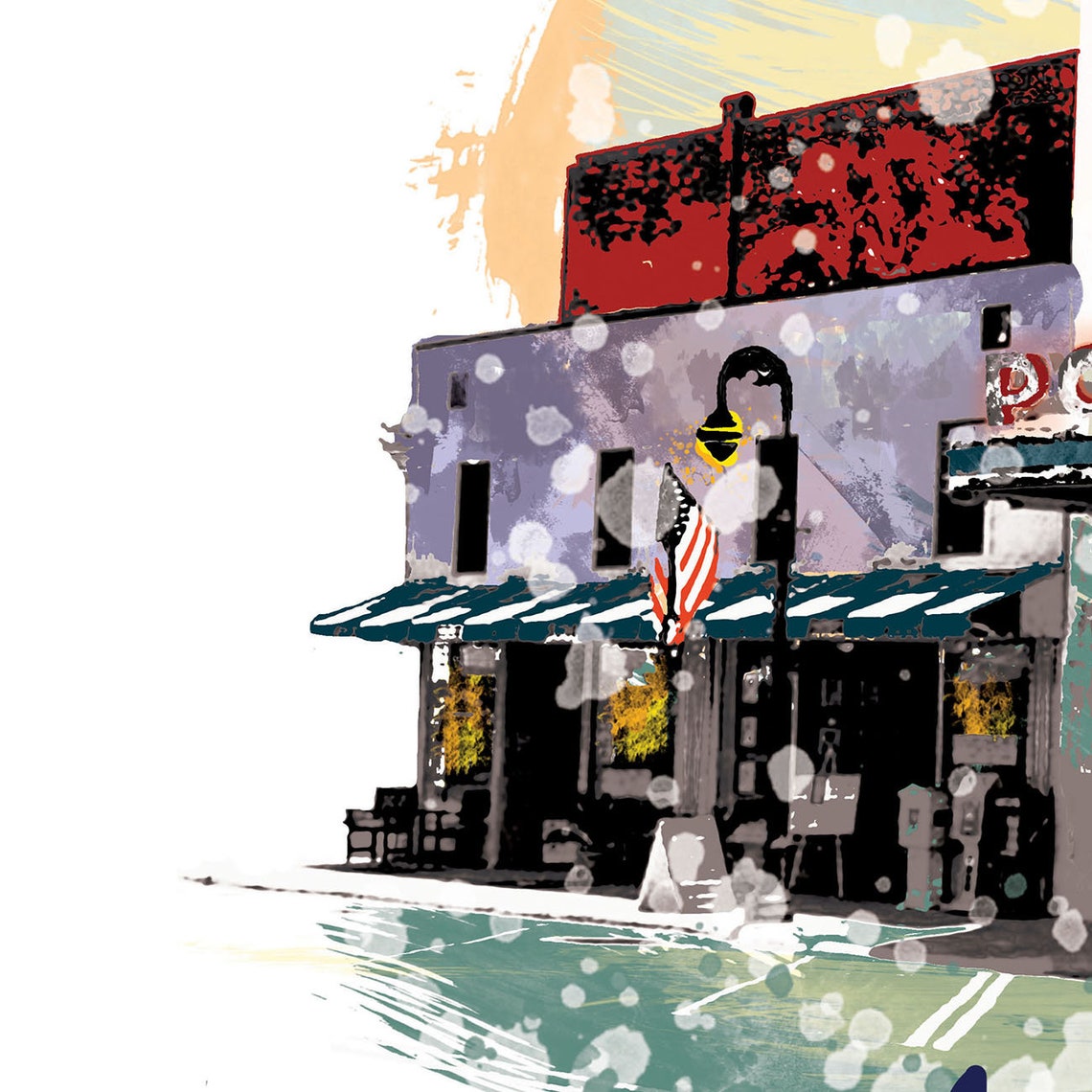 Port St Joe Theater Print Port St Joe Theater Skyline Port St Joe Theater Art Port St Joe Theater Poster Port St Joe Theater - Image 2