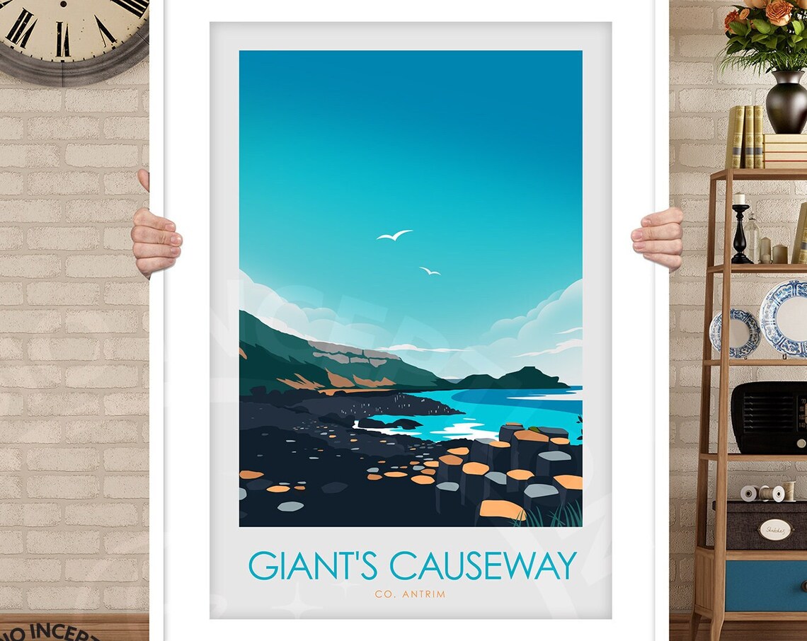 Giants Causeway Northern Ireland Wall Art Print - Image 3